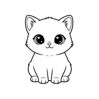 Anak Kucing Lucu dengan Mata Besar