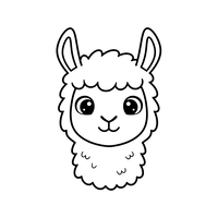 Tête de Lama Mignon