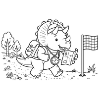 Aventura del Dinosaurio Triceratops Explorador