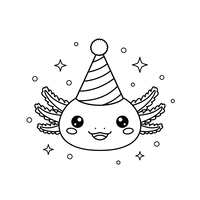 Festa di Compleanno Kawaii Axolotl