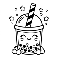 Sød Kawaii Bubble Tea