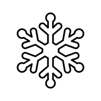 Desenho Simples de Floco de Neve