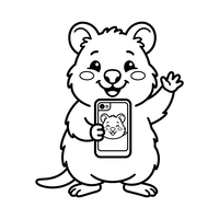 Hamster Lucu sedang Selfie