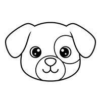 Schattig Puppygezicht