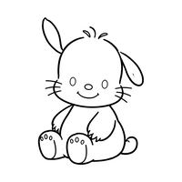 Adorable Sitting Bunny