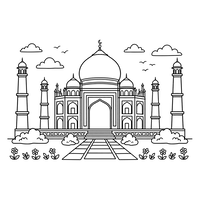 Das Taj Mahal Monument