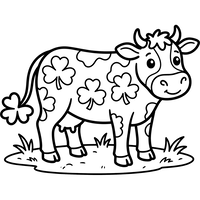 Vache Tachetée de Trèfles