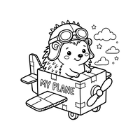 Pinnsvin-flyver i et pappfly