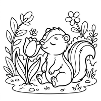 Słodka Wiewiórka w Wiosennym Ogrodzie