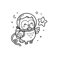 Astronautugglan i rymden