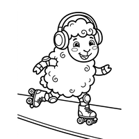 Musical Roller Skating Sheep