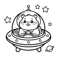 Hamster Astronaut di UFO