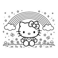 Hello Kitty Regenbogenwiese