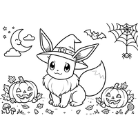 Eevee Mago de Halloween