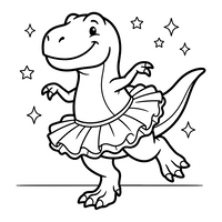 T-Rex Ballerina Bailarina