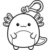 Breloc Drăguț cu Axolotl