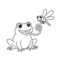 Momento Feliz de Sapo e Libélula