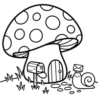Domek Grzybowy i Ślimak Listonosz