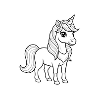 Cute Standing Unicorn