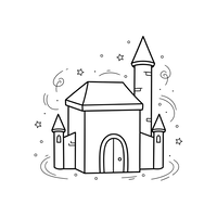 Castelo Mágico de Conto de Fadas