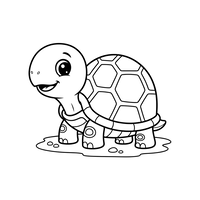 Tierna Tortuga Sonriente