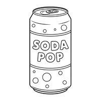 Lata de Refrigerante Soda Pop
