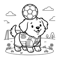 Voetbal Puppy Kampioen