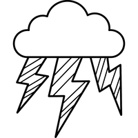 Awan Badai dengan Kilat