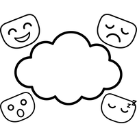 Emotional Faces and a Cloud