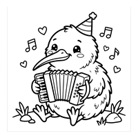Musical Baby Bird with Accordion