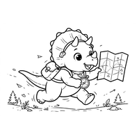 Eventyrlysten Baby Triceratops