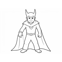 Little Super Villain with Cape