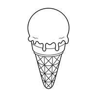 Melting Ice Cream Cone