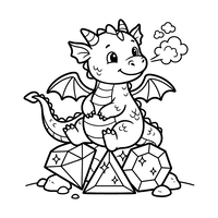 Baby-Drache und sein Schatz