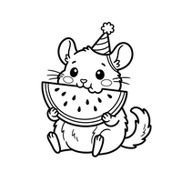 Hamster de Petrecere cu Pepene