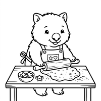 Wombat Coacând Biscuiți