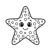 Cute Polka Dot Starfish