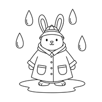 Lapin Mignon en Imperméable
