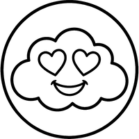 Emoji Nuvola Innamorata