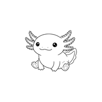 Söt Axolotl Vilar