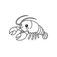 Lobster Kawaii Lucu