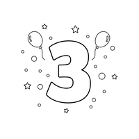 Number Three Birthday Celebration
