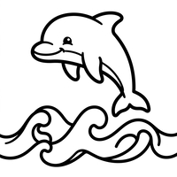 Happy Leaping Dolphin