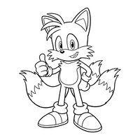 Sonic Tails Pollice in Su