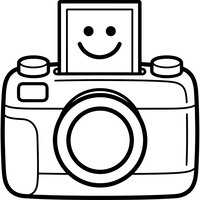 Instantkamera med Glad Foto