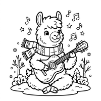 Musikalisches Winterlama