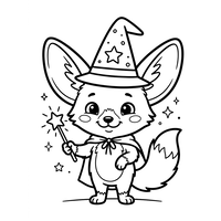 Cute Wizard Fox