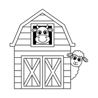 Friendly Farm Animals at the Barn