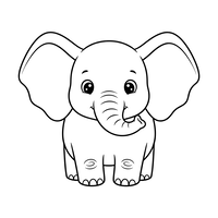 Bébé Éléphant Joyeux