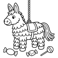 Festlig Æsel-Piñata